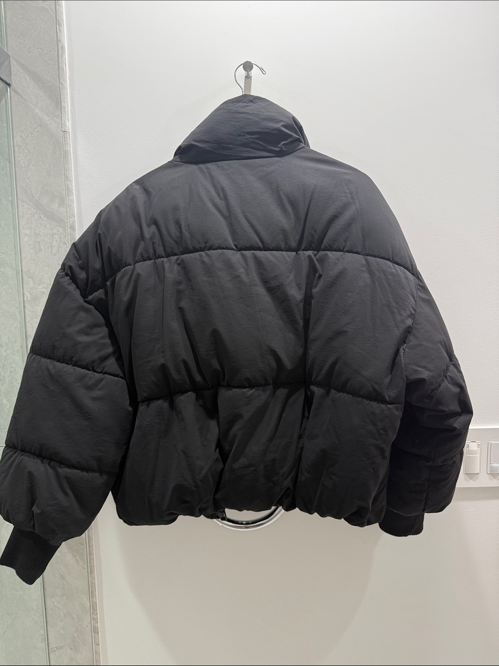 Zara Black Cropped Puffer Jacket - Picture 2 of 3